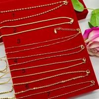 ราคา สร้อยคอทองหุ้ม, หุ้มทองคำแท้ ลวดลายและสีเหมือนทองเยาวราช ตะขออิตาลี (29955294054)