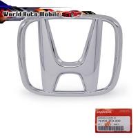 ราคา โลโก้ "H" สูง9.2cm xกว้าง 11.2cm หน้ากระจัง สีโครเมียม ของแท้ 1ชิ้น Honda Jazz GE Fit Hatchback ปี2008 - 2012 (8223273575)