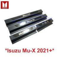 ราคา สีดำ ชายบันไดประตู สคัพเพลท Isuzu MUX mu-x 2020 2021 2022 อีซูซุ มิวเอ็กซ์ คิ้วกันรอยขอบประตู กาบบันได สคัพเพลท ชายบันได (28929654155)