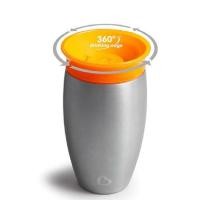 ราคา Munchkin : ถ้วยหัดดื่ม 10oz. Miracle 360 Stainless Steel Sippy Cup (มือสอง สภาพ 90%ไม่ได้ใช้งานก้นบุบเล็กน้อยมีรอยขนแมว) (25581912327)