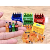 ราคา ลังนำ้อัดลมขนาดจิ๋ว 1:12 แปปซี่ โค้ก แฟนต้า สไปร์ น่ารักเหมือนจริงมาก ราคา/ลัง (18529385867)