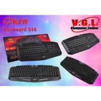 ราคา Keyboard OKER S16 คีย์บอร์ด (1777488804)