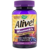 ราคา ✅พร้อมส่ง✅ของแท้ Nature's Way, Alive Women's Gummies Vitamins, Fruit& Garden Veggie blend (60 กัมมี่) (2228812151)