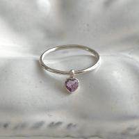 ราคา Winterwinter Jewelry Silver925 : เครื่องประดับเงินแท้ เงินแท้925 แหวนตุ้งติ้งรูปหัวใจ พลอยแท้ (27851749222)