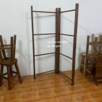 ราคา ราวตากผ้า ราวไม้สัก ราวไม้ตากผ้า ราวพาดผ้า (ทำจากไม้สักคุณภาพดี) (4656573665)