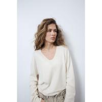 ราคา H&M(เอชแอนด์เอ็ม) เสื้อกันหนาวดีไซน์ Fine-knit มีคอวี ผู้หญิง 1229908_3 (27376619438)