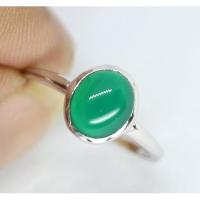 ราคา แหวนเงินแท้ 925 แหวนพลอยแท้โมราสีเขียว แหวนมงคลแห่งการคุ้มครองและมั่งคั่ง (1432827816)
