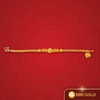 ราคา SBK Gold สร้อยข้อมือ คละลาย น้ำหนัก 2 สลึง ทองคำแท้ 96.5% เลือกลายได้ (ทองเยาวราช) (17566125340)