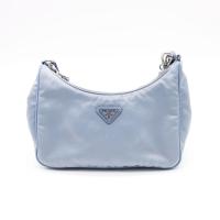 ราคา PRADA Prada three-in-one 2005 haze blue nylon shoulder Messenger chain กระเป๋าสะพายข้างผู้หญิง (21566580545)
