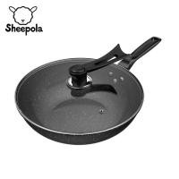 ราคา Sheepola กระทะเคลือบหินอ่อน ทรงลึก 32 cm พร้อมฝากระทะ ใช้กับเตาแม่เหล็กไฟฟ้าได้ กระทะ ใช้ได้ทุกเตา กระทะเคลือบเทปล่อน (22217640225)