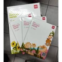 ราคา PPKK กระดาษสีชอล์ค DELI OIL PASTEL PAPER ขนาด A4 , A3 สีขาวครีม WHITE แพ็คชุด A4 16K /20 แผ่น และ A3 8K /20 แผ่น (25366035076)