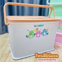 ราคา Nanny กล่องใส่อุปกรณ์เตรียมคลอด มีหูหิ้ว Size L ขนาดใหญ่ ลายหมีแฟมิลี่ มีให้เลือก 3 สี (11173173036)