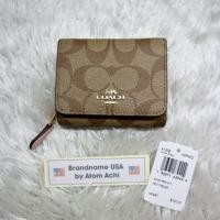 ราคา COACH สีชมพู กระเป๋าเงิน ใบสั้น 3พับ (3539005009)