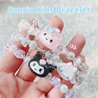 ราคา สร้อยข้อมือเด็ก Sanrio สร้อยข้อมือคริสตัล Kuromi Kawali Melody Gelang Tangan หวาน Gril วันเกิดลูกปัด (42953413932)