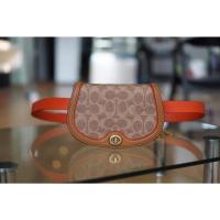 ราคา NEW Coach Saddle Belt Bag In Signature Canvas Coach4311 (27520844494)