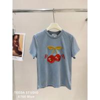 ราคา เสื้อยืดสีเทาปักเขอรี่น่ารัก (40103354357)