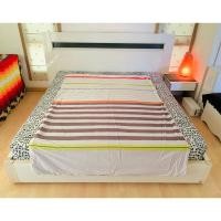 ราคา ผ้าห่ม หรือปลอกผ้านวม ขนาด 4.5-5ฟุต สีเทาขาวลายทางหลากสี ยี่ห้อ ESPRIT มือสองสภาพดี สินค้าญี่ปุ่น-เกาหลีแท้ (29351228945)