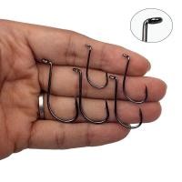 ราคา 50 ชิ้น / ล็อต 1/0#-5/0# 90° ตะขอตกปลา เหล็กคาร์บอน รูปปลาหมึก สําหรับตกปลาน้ําเค็ม (20380944319)