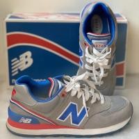 ราคา รองเท้าผ้าใบผู้หญิง New Balance แท้ 100% สีเทา ลายน้ำเงิน-แดง (5110352410)