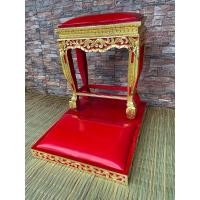 ราคา โต๊ะกราบ แท่นกราบแบบคุกเข่างานร่องสีปิดทอง ไม้สนคุณภาพดี (27505212352)