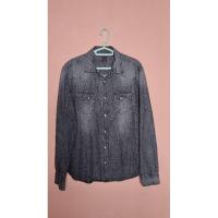 ราคา KEMEJA Original Second M Wash Hum Black Denim Shirt (26925178749)