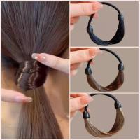 ราคา ยางรัดผมผมปลอม แบบยืดหยุ่น สำหรับผู้หญิง ยางรัดผมเทียม ยางรัดผมไหมเทียม ตกแต่งผม (16597315144)