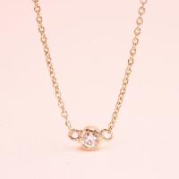 ราคา Grace Fine Jewelry สร้อยคอทองแท้ 9K เพชรแท้ทรงมินิมอล (24487254333)