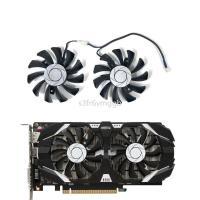 ราคา 75 มม.HA8010H12F-Z GTX1050 GPU Cooler พัดลมสำหรับ MSI GTX 1050 2GT OC 1050Ti 4GT กราฟิกการ์ดพัดลมระ (25079535294)