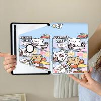 ราคา 360.เคสฝาพับ เคสหมุนได้ Samsung TAB S6lite S7+/S8+/S7FE12.4 S9/S9FE/S10FE S9+ A7 A810.5 A9plus เคสหนัง ลายการ์ตูน A9 (25644022224)