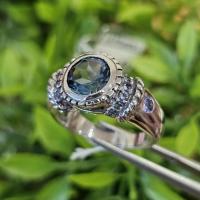 ราคา แหวน พลอย บลู โทแพซ (Blue Topaz) (Size) 54 (24887146590)