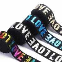ราคา 10 หลา 2/3/4 ซม. ยางยืด พิมพ์ลาย Love ยาง สายรัด ลายตัวอักษร คลาสสิก ความรัก เข็มขัดยางยืด สําหรับเสื้อผ้า กางเกง (22629858784)