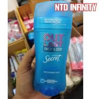 ราคา ⚘นำเข้า ระงับกลิ่นกาย Secret Outlast Invisible Solid Antiperspirant Deodorant for Women, Completely Clean, 2.6 oz❖ (13421091372)