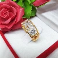 ราคา แหวนปลอกมีดลายดอกไม้เพชรแท้ ทองแท้ (4615718433)