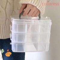 ราคา ผู้จัดงานลูกปัด ปกเสื้อ กล่องเก็บเครื่องประดับหลายชั้นโปร่งใสกล่องบรรจุสร้อยคอที่ถอดออกได้ความจุขนาดใหญ่แบบพกพา (28951343258)