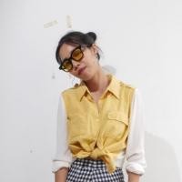 ราคา เสื้อเชิ้ตสีเหลืองมัสตาร์ด ด้านหลังเซ็กซี่ด้วยผ้าชีฟอง ใส่ทำงานให้ดูไม่เรียบเกินไป ต้องตัวนี้เลย (1427026648)