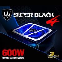 ราคา PSU POWER SUPPLY (อุปกรณ์จ่ายไฟคอมพิวเตอร์) พาวเวอร์ซัพพลาย PLENTY รุ่น Super Black 4 Power Supply 600W (8874984127)