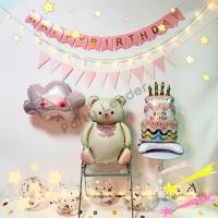 ราคา ส่งจากไทย บอลลูนการ์ตูน Happy Birthday Princess ลูกโป่งเจ้าหญิง ฟอยล์เจ้าหญิง ลูกโป่งวันเกิด (42650301588)