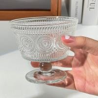 ราคา ถ้วยแก้วสไตล์โปร่งใส ถ้วยแก้วลายนูน ถ้วยแก้วดอกทานตะวันสไตล์วินเทจ ถ้วยไอศกรีมในบ้าน ชามไอศกรีม ชามโยเกิร์ต ชามข้าวโอ๊ต ชามขนมเช้า (42301161317)