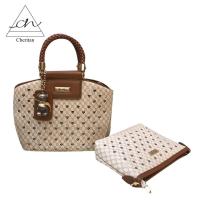 ราคา Cheritan กระเป๋าเซต 2ใบ รุ่นA55-1 กระเป๋าแม่ลูก ฉลุติดคริสตัล เชอริตัน (6414007915)
