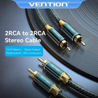 ราคา Vention 2RCA ตัวผู้ เป็น 2RCA ตัวผู้ สายสัญญาณเสียงสเตอริโอ ไนล่อนถัก สําหรับโฮมเธียเตอร์ HDTV ระบบ Hi-Fi เครื่องเสียงรถยนต์ และลําโพง (22677079741)