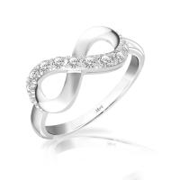 ราคา Merii แหวนเงินประดับ CZ ทรงกลม ขนาด 1.8 มม. ดีไซน์อินฟินิตี้แห่งรักนิรันดร์ (22819208431)