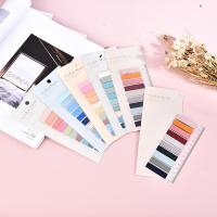 ราคา Morandi Color Sticky Note Set Clear PET Sticky Note Paper Cute Handbook Index Sticky Note Book (26881692243)