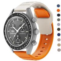 ราคา สายนาฬิกาข้อมือซิลิโคน แบบยืดหยุ่น 20 มม. สําหรับ Omega X Switch Joint MoonSwitch Samsung Galaxy Watch 6 5 4 (25166780125)