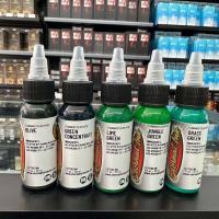 ราคา หมึกสักลาย Eternal ink USA เฉดสีเขียว หมึกสีสักตัวแท้ 100% รับประกันสีแท้ สักตัวได้ปลอดภัย (28037218292)