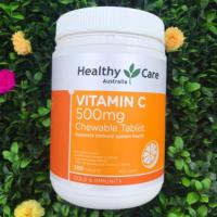 ราคา Healthy Care Vitamin C 500mg Chewable 500 Tablets แถมฟรี Nature's Way vitaminC 500mg 30 เม็ด (6632713233)