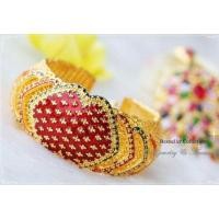 ราคา กำไลข้อมืองานลงยา ฉลุลายหัวใจ งานทอง5ไมครอน (2074668137)