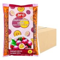 ราคา Aro เอโร่ น้ำเสาวรสมีเมล็ดแช่แข็ง 1 ลัง (1 ล. x 10) ส่งแบบexpress delivery (40909375188)