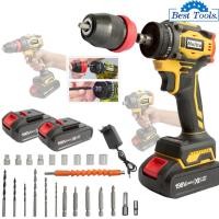 ราคา MOLITA สว่านไร้สาย สว่านไร้สายแท้ สว่านไฟฟ้าไร้สาย 198V ไขควง ไฟฟ้า สว่านไขควงไร้สาย สว่านไขควงกระแทก สว่านแบตเตอรี่ มอเ (41204230247)