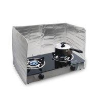 ราคา ฉากกั้น น้ำมันกระเด็น ที่กั้น คราบน้ำมัน แผ่นอลูมิเนียมกันน้ำมันกระเด็นใช้งานง่าย เพียงใช้ครอบรอบเตาแก๊ส (5224253311)