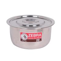 ราคา THE RICH BUYER ตราหัวม้าลาย หม้อแขก สแตนเลส 22 ซม. หม้อ ชุดเครื่องครัว (22470077067)